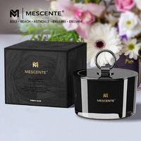 Mescente Top Vente en Gros Arômes Aromatiques Faits à la Main Grandes Bougies en Cire Parfumée à Trois Mèches Marque Privée pour Café et Cadeaux de Mariage