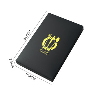 Ensemble de couverts en acier inoxydable doré à manche courbé, 4 pièces, couteau à steak, fourchette, cuillère, couverts modernes de style occidental avec boîte cadeau personnalisée - Product Image 5