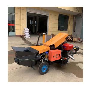 Bomba de vertidos de estructura secundaria inclinada a diésel, máquina transportadora de hormigón de piedra fina, maquinaria de construcción, <span class=keywords><strong>mortero</strong></span> de cemento - Product Image 2