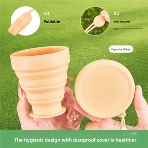 Bouteille d'eau pliable en silicone, qualité alimentaire, portable, pour le sport et le camping - Product Image 5