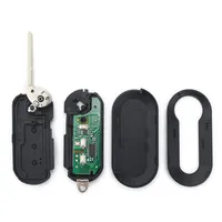 Clé de voiture à distance à 3 boutons pour Fiat 500/500L Punto Florino Doblo Qubo Punto Evo Grande Punto 433 MHz pour système BSI Matériel ABS