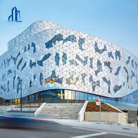 Panneau mural en aluminium anodisé, tôle d'aluminium pour mur rideau, pour la décoration extérieure des halls, bureaux et centres commerciaux