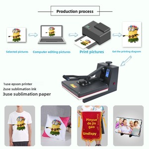 Chất lượng cao 40*60cm Nhiệt Báo Chí máy in T-Shirt Máy Truyền Nhiệt Báo Chí chuyển Nhãn dán máy - Product Image 5
