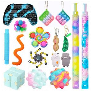 Envío Rápido JYTZ0105 Juego de Juguetes Sensoriales Antiestrés Push Pop Bubble de Plástico PU Silicona para Niños Autistas - Product Image 1
