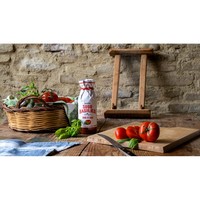 Sugo Di Casa Ursini Sauce tomate avec oignon, huile d'olive extra vierge et basilic en bouteille 500g Prêt à l'emploi