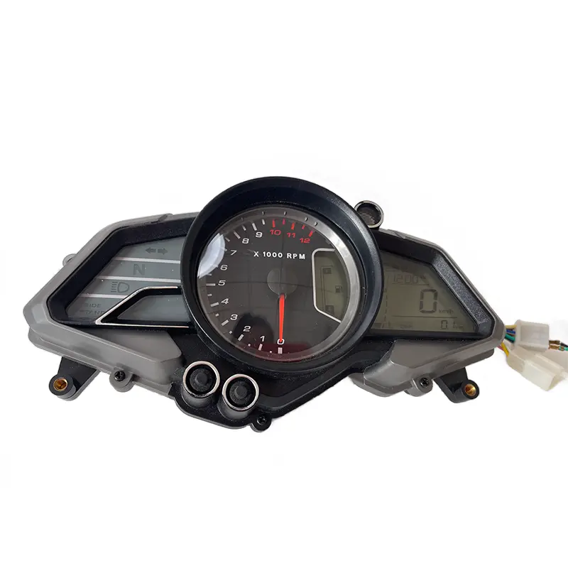 Hete Verkoop Waterdichte Led Nachtzicht Motorfiets Meter Voltmeter Digitale Spanning Temperatuurmeter