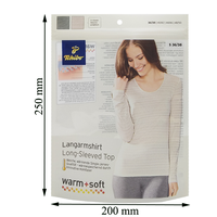 Sacs en plastique à fermeture éclair avec logo personnalisé pour l'emballage des t-shirts à manches longues, sacs biodégradables pour vêtements