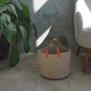 Handmade Cute Classic Kids Felt <b>Foldable</b> Toys Container <b>Laundry</b> Storage <b>Basket</b> - Product Image 4