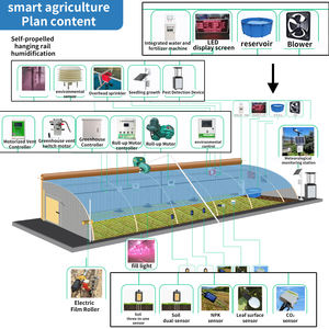 Plastic Folie Greenhousesingle Tunnel Economisch Broeikascontrolesysteem Met Geïntegreerde Hydrocultuurkit - Product Image 3