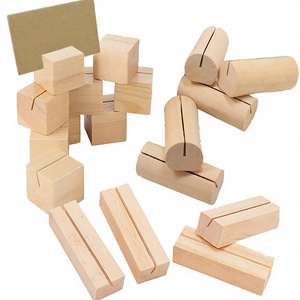 Premium Wooden Business Card Holder, Modern Office Desk Organizer - Product Image 4