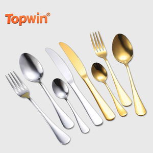 Cuillère à table en acier inoxydable de qualité alimentaire, cuillère à dessert, cuillère à café, cuillère à salade, couteau à steak, fourchette à dîner, cuillère à thé – Vente en gros - Product Image 1