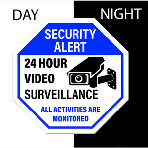 Cảnh báo an ninh tùy chỉnh securun, giám sát video 24 giờ, tất cả các hoạt động theo dõi dấu hiệu nhôm phản chiếu dấu hiệu cảnh báo - Product Image 4