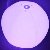 Boule LED gonflable de plage lumineuse Rechargeable de décor de nouvel an