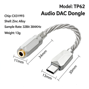 Adaptador de Auriculares DAC HiFi Tipo-C a 3.5mm con Chip CX31993 - Product Image 2