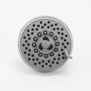 Pommeau de douche mural en chrome électrolytique ABS réglable à cinq étages augmentant la pression accessoire de robinet de salle de bain - Product Image 5