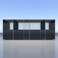 Vente directe usine : Boxes portables pour chevaux d'extérieur, écuries temporaires galvanisées, cloisons d'écurie, bureaux modernes respirants, villas