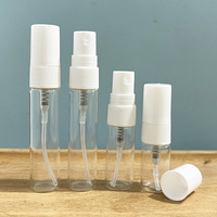 Mini flacons vaporisateurs vides rechargeables de 1 ml, 2 ml, 3 ml, 5 ml, 10 ml pour échantillons de parfum, atomiseurs de test, bouteilles de voyage fines en verre