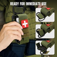 Pochette d'accessoires Molle d'urgence pour l'extérieur, trousse de premiers secours tactique EDC, garrot non imperméable en nylon 1000D pour la randonnée et le camping