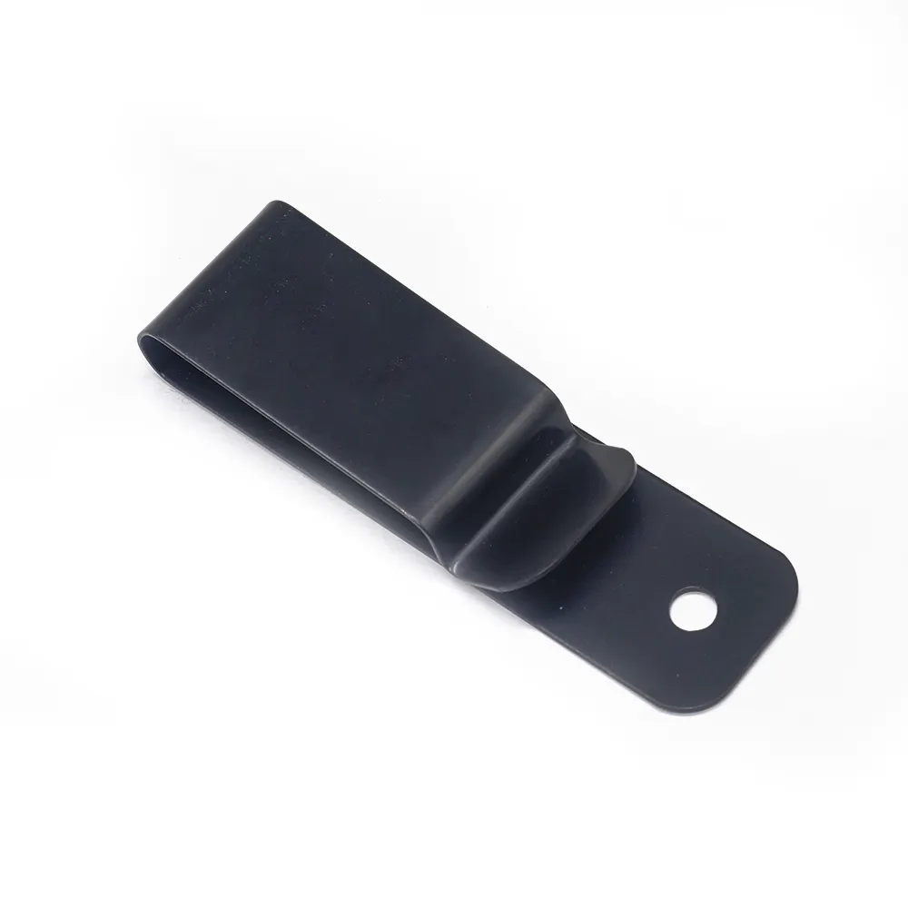 가죽 공예 칼집 지갑 파우치 홀스터에 대한 사용자 정의 고품질 블랙 메탈 벨트 클립 홀스터 걸쇠 클램프 버클