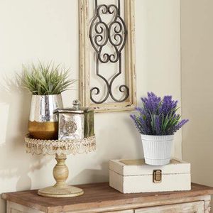 Ensemble de 6 jardinière en étain galvanisé seau en métal galvanisé seau en métal rustique Style vintage pays mariage maison <span class=keywords><strong>Table</strong></span> décorative - Product Image 5