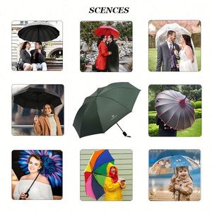 Parapluie automatique personnalisé avec logo, parapluie pare-soleil, coupe-vent, pliable, portable, pour femmes, anti-UV, parapluie de voiture plié pour la pluie - Product Image 5