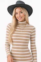 Robe pull mini côtelée en viscose pour femme, personnalisée OEM & ODM, à manches longues, coupe ajustée, confortable, automne-hiver
