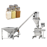 Machines de remplissage semi-automatique de lait en poudre de sacs de poche Tarière Remplisseurs de bouteilles Assaisonnement Machines d'emballage en poudre