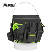 Sac à outils pour électricien robuste, kit d'organisation en polyester durable, ouverture supérieure pour charpentier, jardinier, plombier, étanche, OEM JAKAH