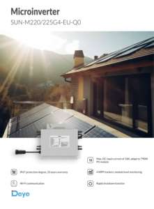 <span class=keywords><strong>Microinversor</strong></span> Solar <span class=keywords><strong>Deye</strong></span> SUN-M220/225G4-EU-Q0, 2200W 2250W, Monofásico, 4MPPT, Wifi, IP67 - Product Image 4