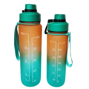 Date En Plastique SANS BPA Tritan Sport Bouteille D'eau avec 1-Cliquez ouvre flip top couvercle