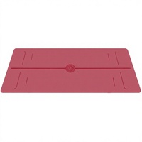 Tapis de yoga extensible de haute qualité, surface en PU bicolore, 6 mm, écologique, recyclé, durable