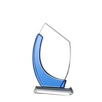 Trophée personnalisé pour entreprise, coupe souvenir solide, en acrylique vierge avec base, impression UV, écologique et poli