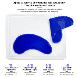 Patchs oculaires en collagène cristallin multicolores personnalisés, traitement anti-âge, <span class=keywords><strong>cernes</strong></span> et poches, blanchissant, marque privée - Product Image 3