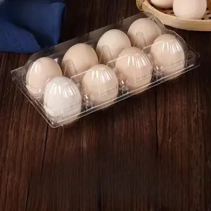 Kapaklı fabrika özel PET plastik yumurta tepsisi kutuları