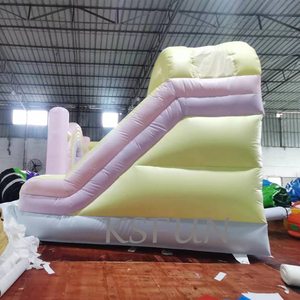 Castillo Inflable de PVC de Grado Comercial para Exteriores, con Tobogán, <span class=keywords><strong>Arco</strong></span>íris Pastel, para Niños, para Fiestas - Product Image 6