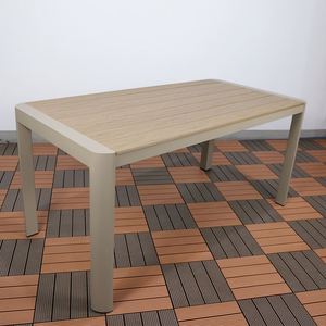 Ensemble <span class=keywords><strong>de</strong></span> table <span class=keywords><strong>et</strong></span> <span class=keywords><strong>de</strong></span> chaises <span class=keywords><strong>de</strong></span> <span class=keywords><strong>jardin</strong></span> modernes <span class=keywords><strong>en</strong></span> <span class=keywords><strong>aluminium</strong></span> PRUNIA pour 6 personnes, élégant pour les événements <span class=keywords><strong>en</strong></span> plein air - Product Image 2