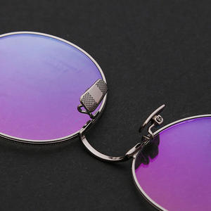 Montura de Gafas Redondas Qianai 520 de Titanio, Montura Completa, Protección Anti-UV y Luz Azul, Unisex - Product Image 3