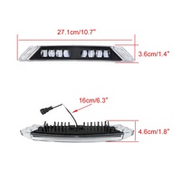 AUKMA Feux auxiliaires avant LED transparents en ABS pour Can-Am Spyder RT 2020-2022, OEM 219400991