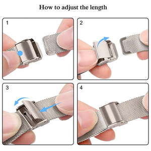 ShanHai Slim cinturino Milanese per Apple Watch 6 SE 5 4 40mm 44mm cinturino cinturino in acciaio inossidabile per iWatch Series <span class=keywords><strong>3</strong></span> - Product Image 5