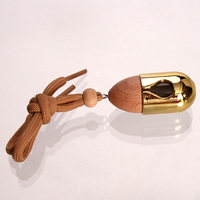 Diffuseur d'air frais pour voiture suspendu de 7 ml, flacon vide en verre pour huile essentielle, aromathérapie, parfum, pendentif avec bouchons en bois
