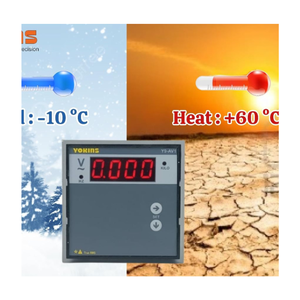 โยกินส์ ดิจิตอลโวลต์มิเตอร์ Y9-AV1 AC 0-10V พร้อมจอแสดงผลความถี่ ความแม่นยำระดับ 1.5 โครงสร้างอะลูมิเนียม - Product Image 1