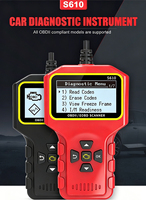 Escáner de Diagnóstico OBD2 Universal para Automóviles S610, Analizador de Motor, Prueba de Batería, Eliminación de Códigos, Datos en Tiempo Real, Inspección Profesional, 1 Año