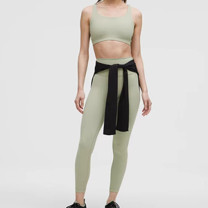 Women's High Waist Sport Pants Seamless Yoga <b>Leggings</b> for Fitness Gym Workout Solid <b>Pattern</b> Spandex/Nylon Elastic Waist Closure - Product Image 2