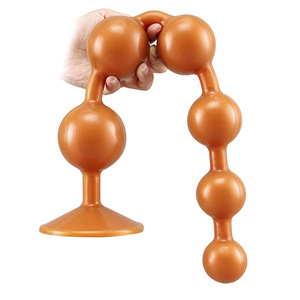 Liquid Silicone Oversized Dragon Ball Anal Expansion Plug Suction Cup Backward Wear <b>Adult</b> <b>Toys</b> Female Sex - Product Image 5