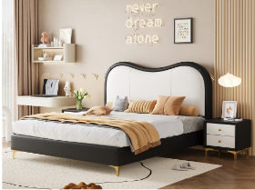 <span class=keywords><strong>Lit</strong></span> pour enfants <span class=keywords><strong>de</strong></span> luxe moderne avec cadre en bois, <span class=keywords><strong>lit</strong></span> confortable pour tout-petits, pour hôtel ou chambre à coucher - Product Image 2