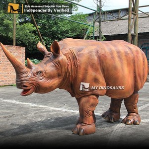 <span class=keywords><strong>My</strong></span> Dino XJ073 Disfraz de rinoceronte de animal que camina realista para actuación callejera - Product Image 5