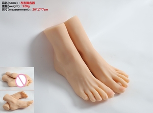 공장 도매 자위 컵 남자 섹스 토이 시뮬레이션 진짜 왼쪽과 오른쪽 발 Pussi 장난감 남성용 - Product Image 2