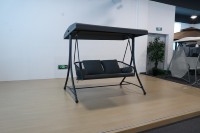 Fauteuil suspendu double pour jardin et patio, en aluminium et acier, pliable, avec 2 ou 3 places