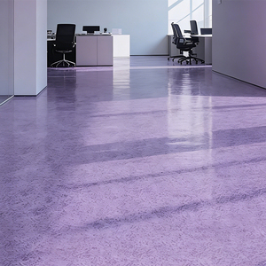 Revêtement autolissant en sable coloré époxy à effet marbre pour sols élégants de hall d'hôtel - Product Image 2