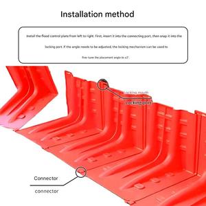 Barriera Anti-Allagamento in Plastica per Garage, Controllo Temporaneo delle Inondazioni, Protezione d'Emergenza in ABS Rinforzato a Forma di L - Product Image 6